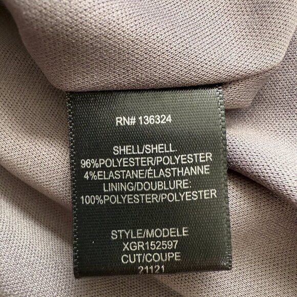 Halston Metallic Fit & Flare Midi Dress Women's 8 Gunmetal Silver Cocktail Party - Picture 13 of 14